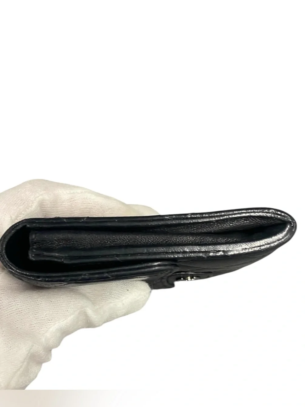 CHANEL Quilted Lambskin Flap Wallet